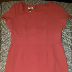 Talbots Pink Fitted Dress